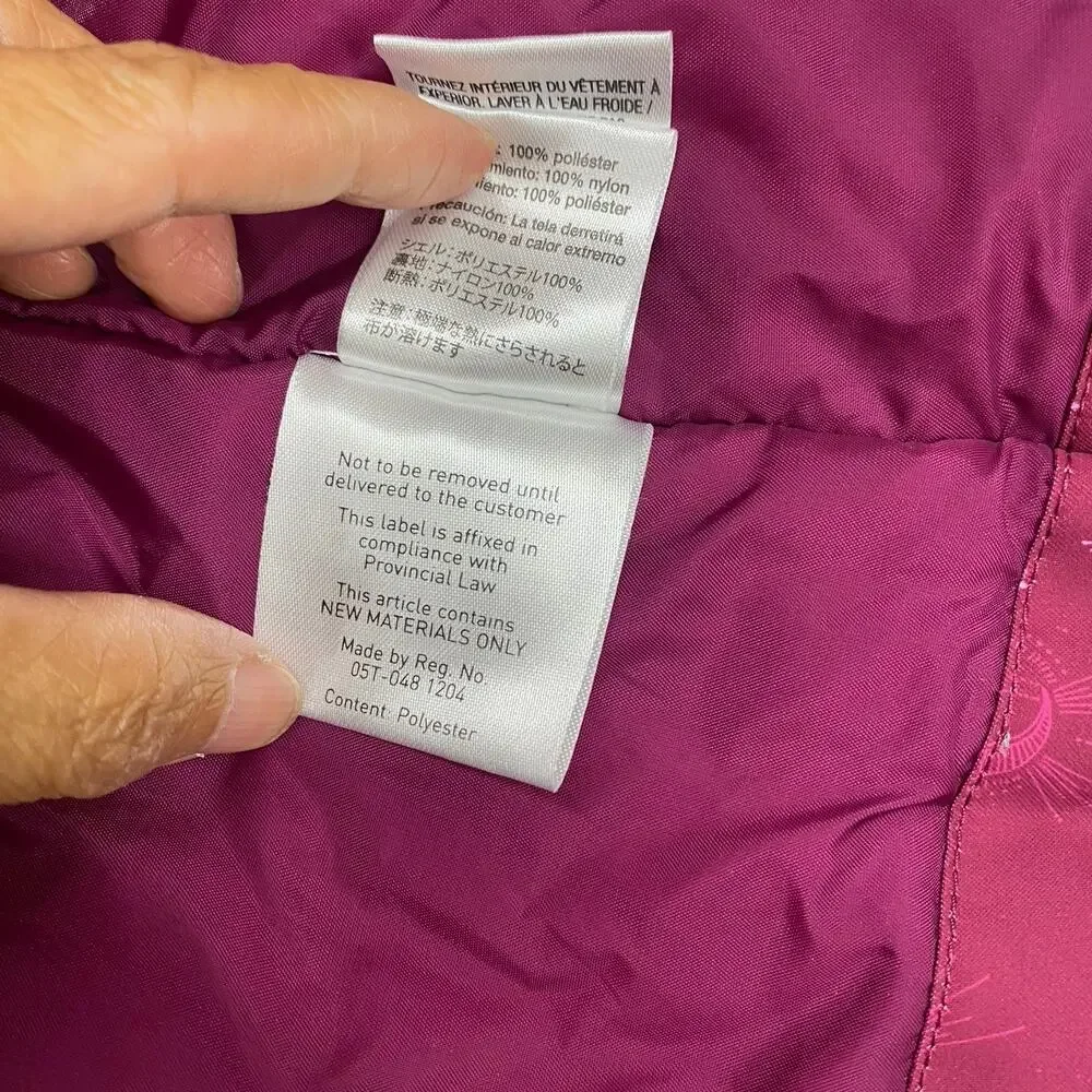 Obermeyer Rylee Teen Girls L 14-16 Pink Ski Jacket Hooded Insulated Snow Coat